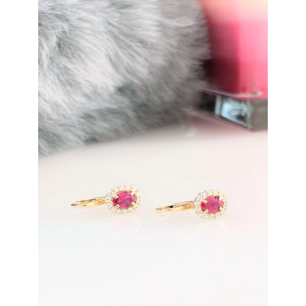 Gold Ohrringe Mit Zirkonia Ohrhänger Ohrstecker Ohrschmuck Gelbgold