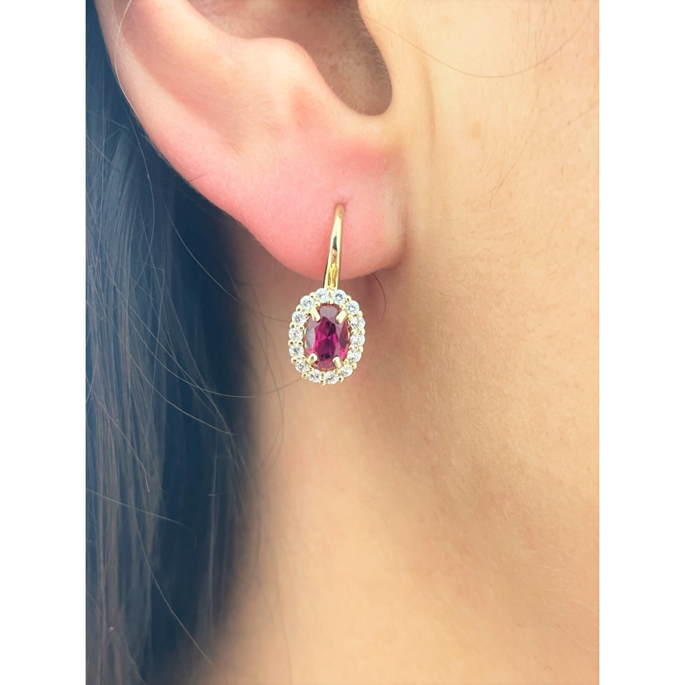 Gold Ohrringe Mit Zirkonia Ohrhänger Ohrstecker Ohrschmuck Gelbgold