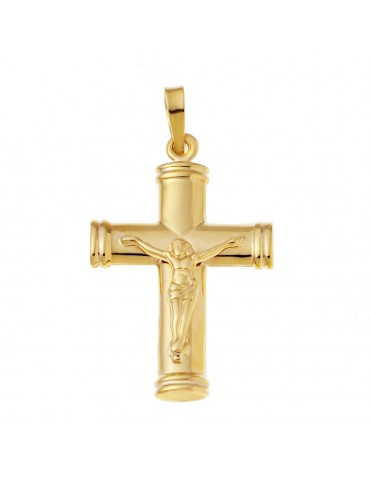 Złoty krzyżyk Jezus Chrystus