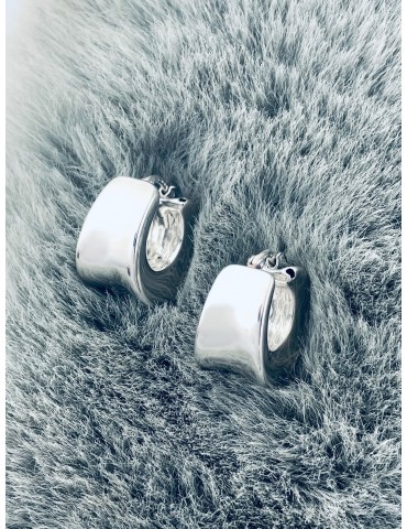 Kreis 925 Silber Ohrringe Damen