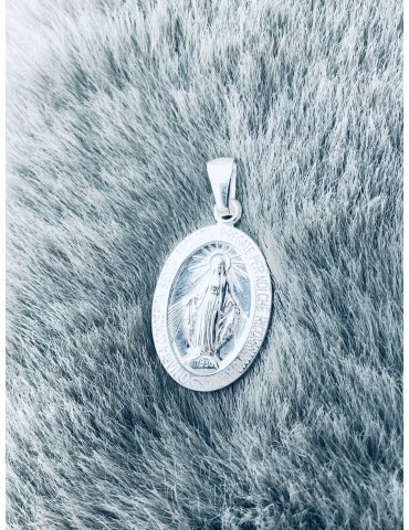 Silber Anhänger Madonna Maria Erstkommunion 925er