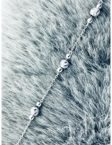 925 Silber mit Kugel Armband