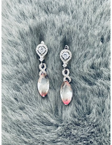 Träne 925 Silber Ohrringe mit Zirkonia