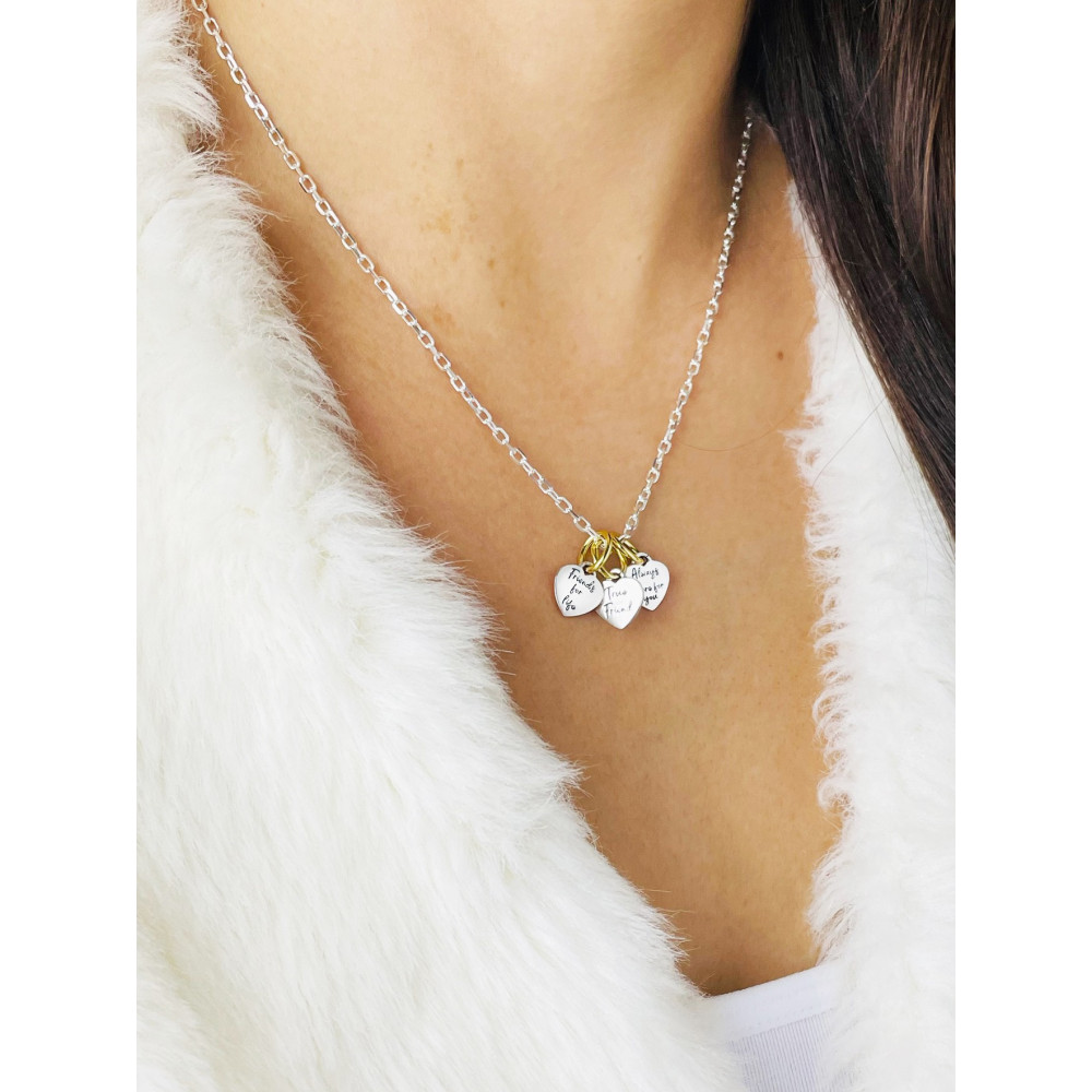 925 Silber Damen Medaillon Anhänger Herz