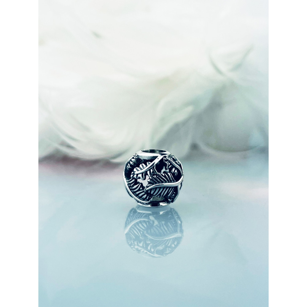 Kugel 925 Silber Anhänger Charms Vintage