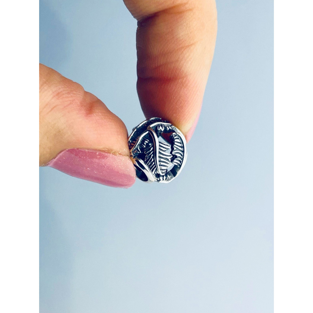 Kugel 925 Silber Anhänger Charms Vintage