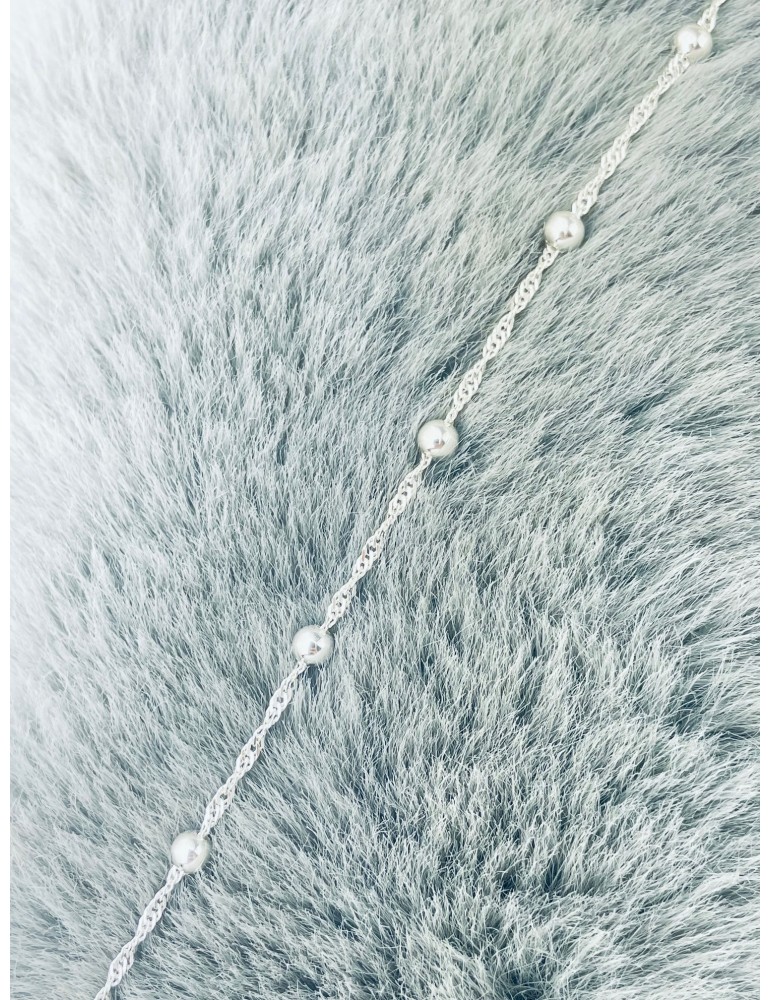 925 Silber mit Kugel Armband Singapure Magic