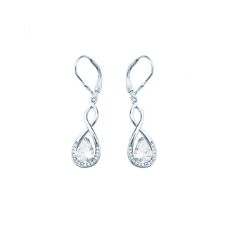 Träne 925 Silber Ohrringe mit Zirkonia
