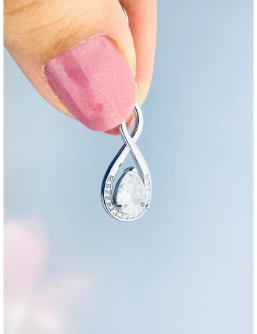 Träne 925 Silber Ohrringe mit Zirkonia