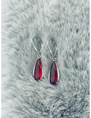 Träne 925 Silber Ohrringe mit Zirkonia