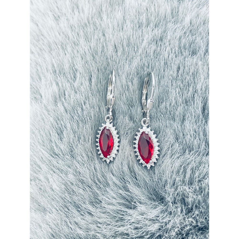 copy of Złote kolczyki przecinki z cyrkoniami