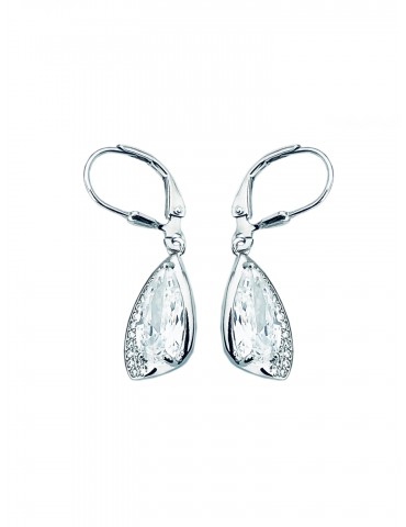 Träne 925 Silber Ohrringe mit Zirkonia