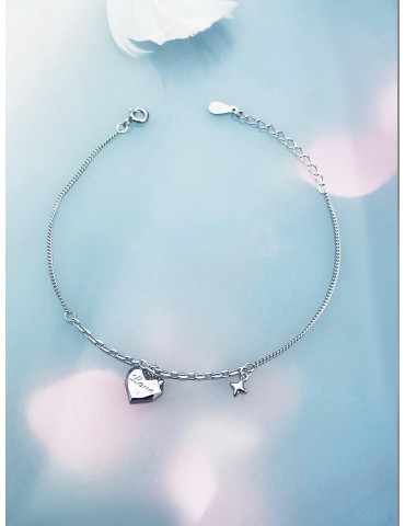 Herz Armband 925 Silber Damen