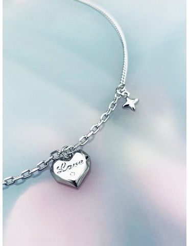 Herz Armband 925 Silber Damen