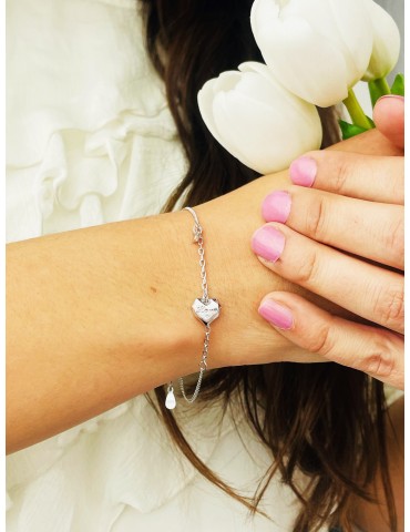 Herz Armband 925 Silber Damen