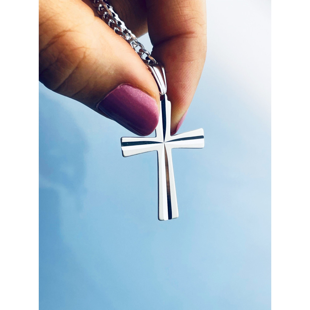 Silber 925erAnhänger Kreuz  Erstkommunion Taufe