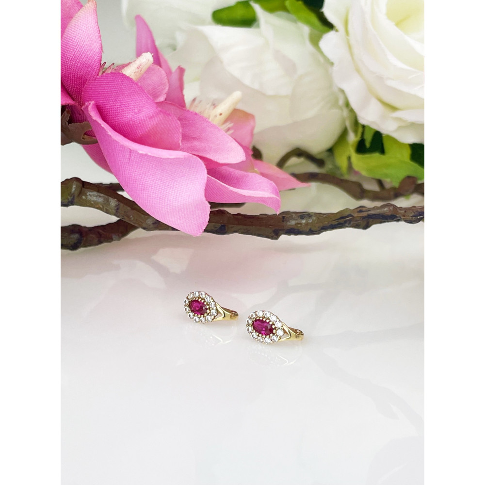Gold Ohrringe Mit Zirkonia Ohrhänger Ohrstecker Ohrschmuck Gelbgold