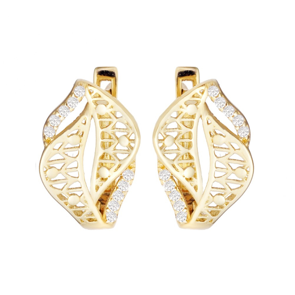 Gold Ohrringe Mit Zirkonia Ohrhänger Ohrstecker Ohrschmuck Gelbgold