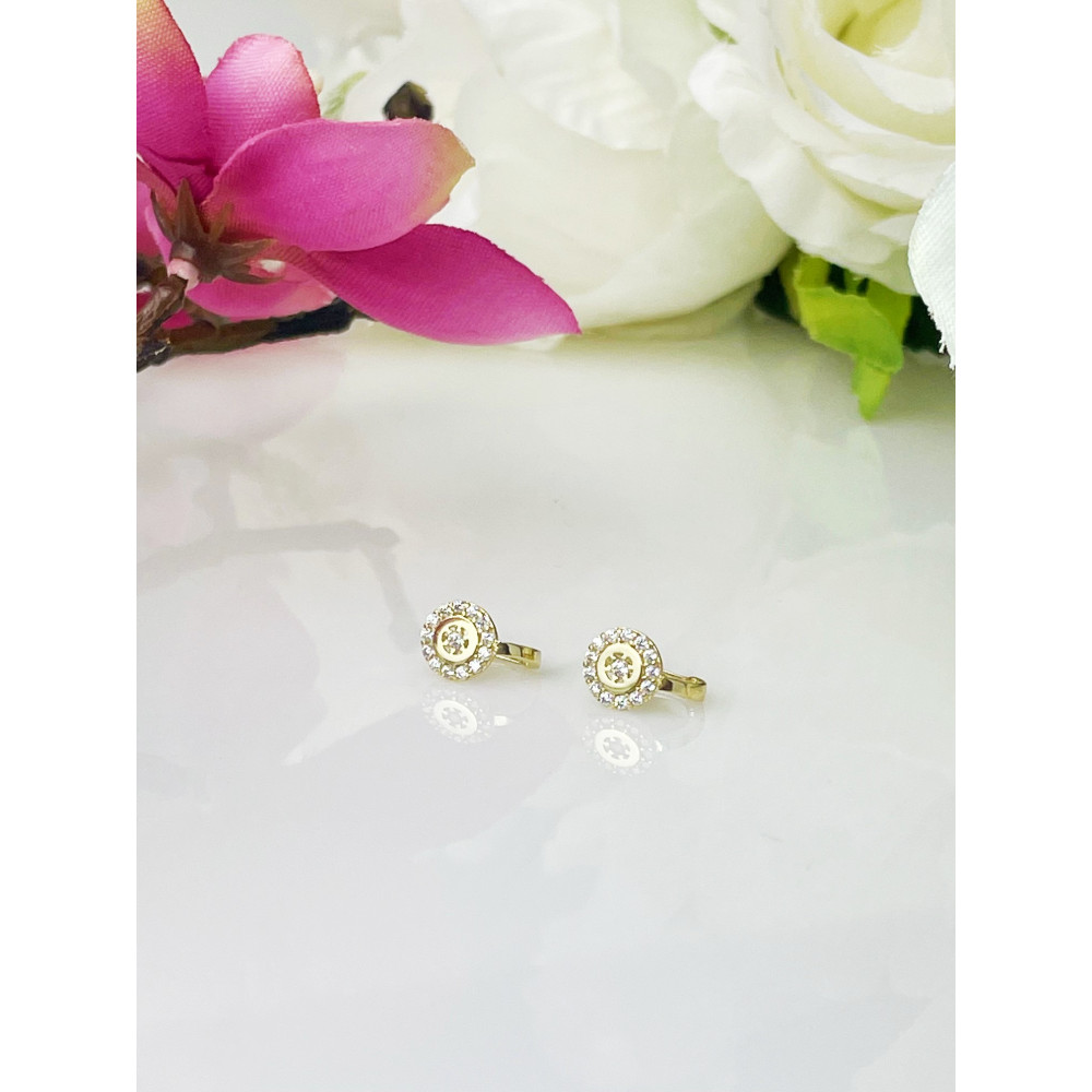 Gold Ohrringe Mit Zirkonia Ohrhänger Ohrstecker Ohrschmuck Gelbgold