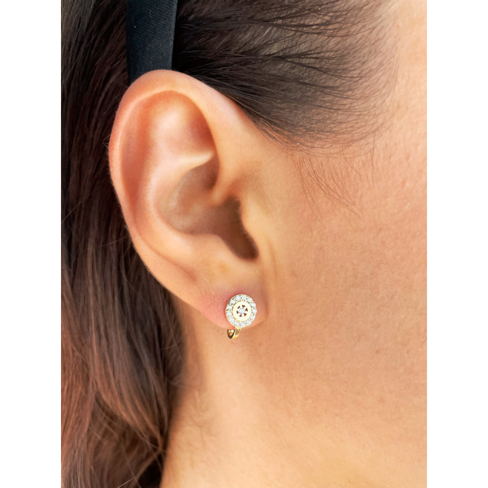 Gold Ohrringe Mit Zirkonia Ohrhänger Ohrstecker Ohrschmuck Gelbgold