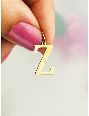 Anhänger Buchstabe Z Kettenanhänger Goldanhänger 14KT Gelbgold