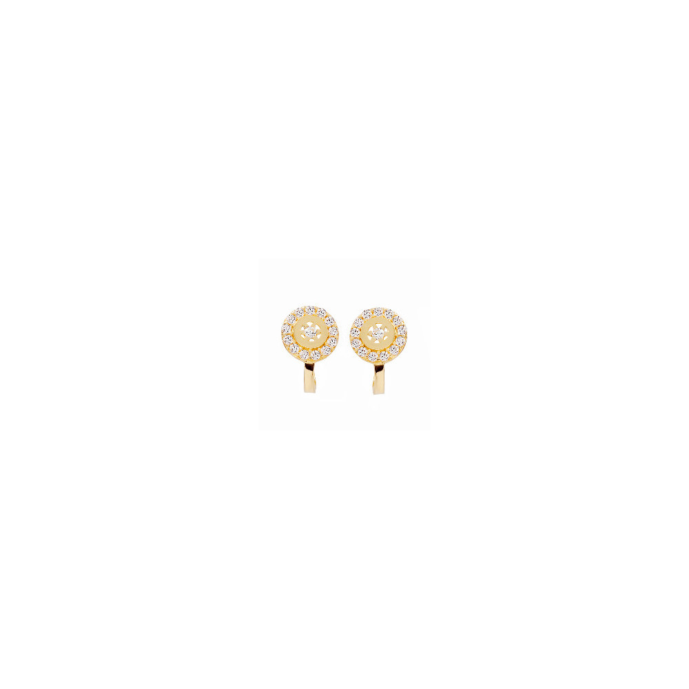 Gold Ohrringe Mit Zirkonia Ohrhänger Ohrstecker Ohrschmuck Gelbgold