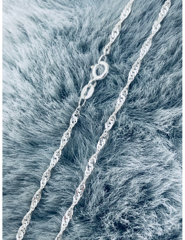 925 Silber Singapur Magic Halskette Collier