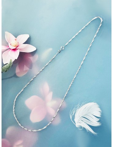 925 Silber Singapur Magic Halskette Collier