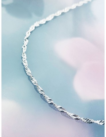 925 Silber Singapur Magic Halskette Collier