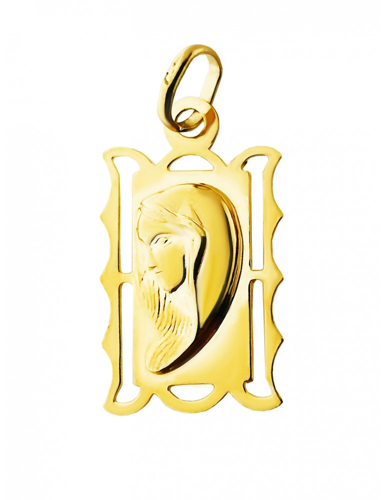Złoty Medalik Zawieszka Matka Boska Madonna w ozdobnej ramce Komunia Chrzest Złoty Medalik Zawieszka Matka Boska Madonna w ozdobnej ramce Komunia Chrzest