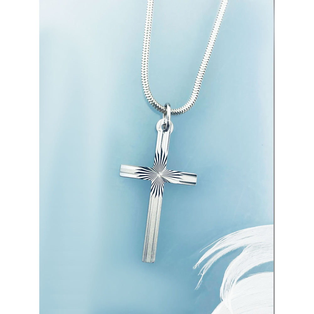 Goldanhänger Kettenanhänger Gold Anhänger Kreuz Goldkreuz Weißgold 585er 14KT