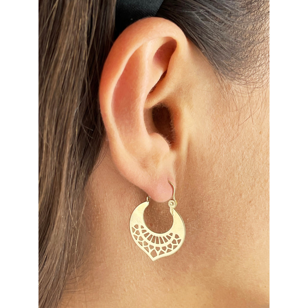 Ohrringe Ohrhänger Ohrstecker Ohrschmuck Gelbgold Paar