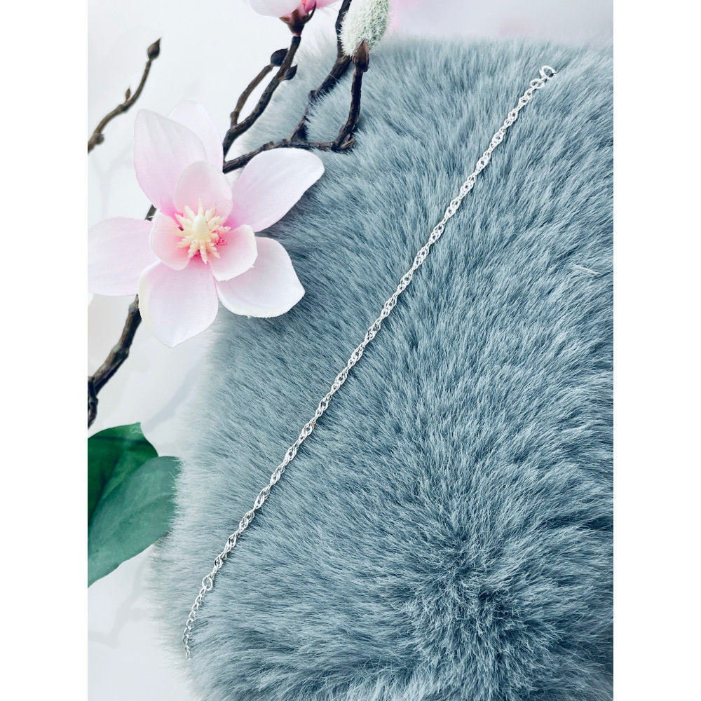 Srebrna bransoletka Singapure Magic