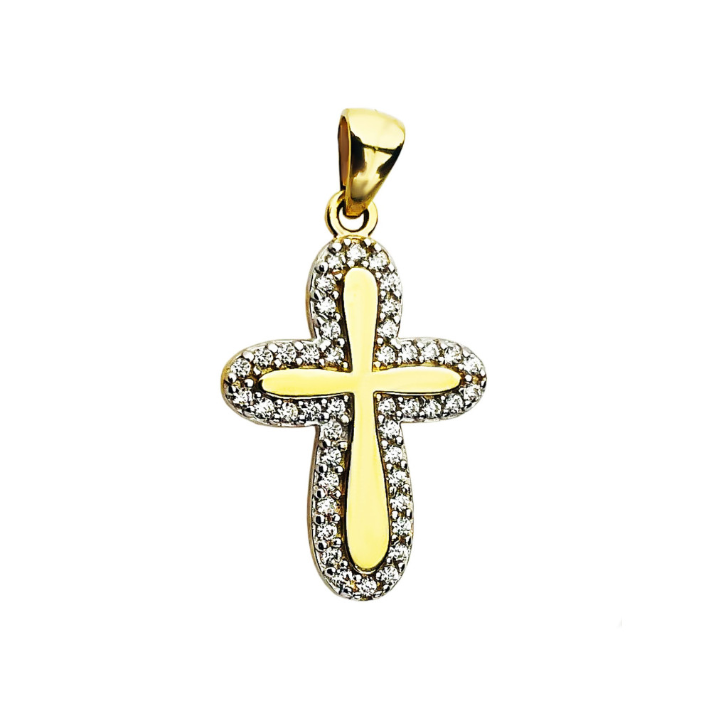 copy of Złoty krzyżyk klasyczny diamentowany