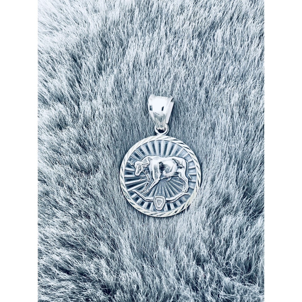 Silber Anhänger Stier Sternzeichen Tierkreiszeichen Horoskop Kettenanhänger