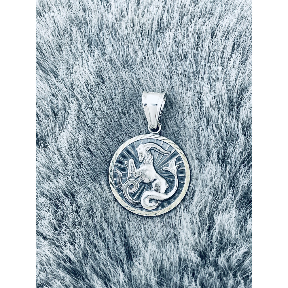 Silber Anhänger Steinbock Sternzeichen Tierkreiszeichen Horoskop Kettenanhänger