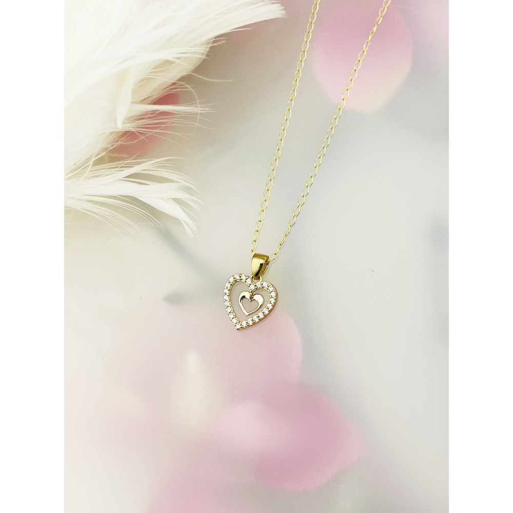 copy of Złoty wisiorek zawieszka rozeta ażurowa
