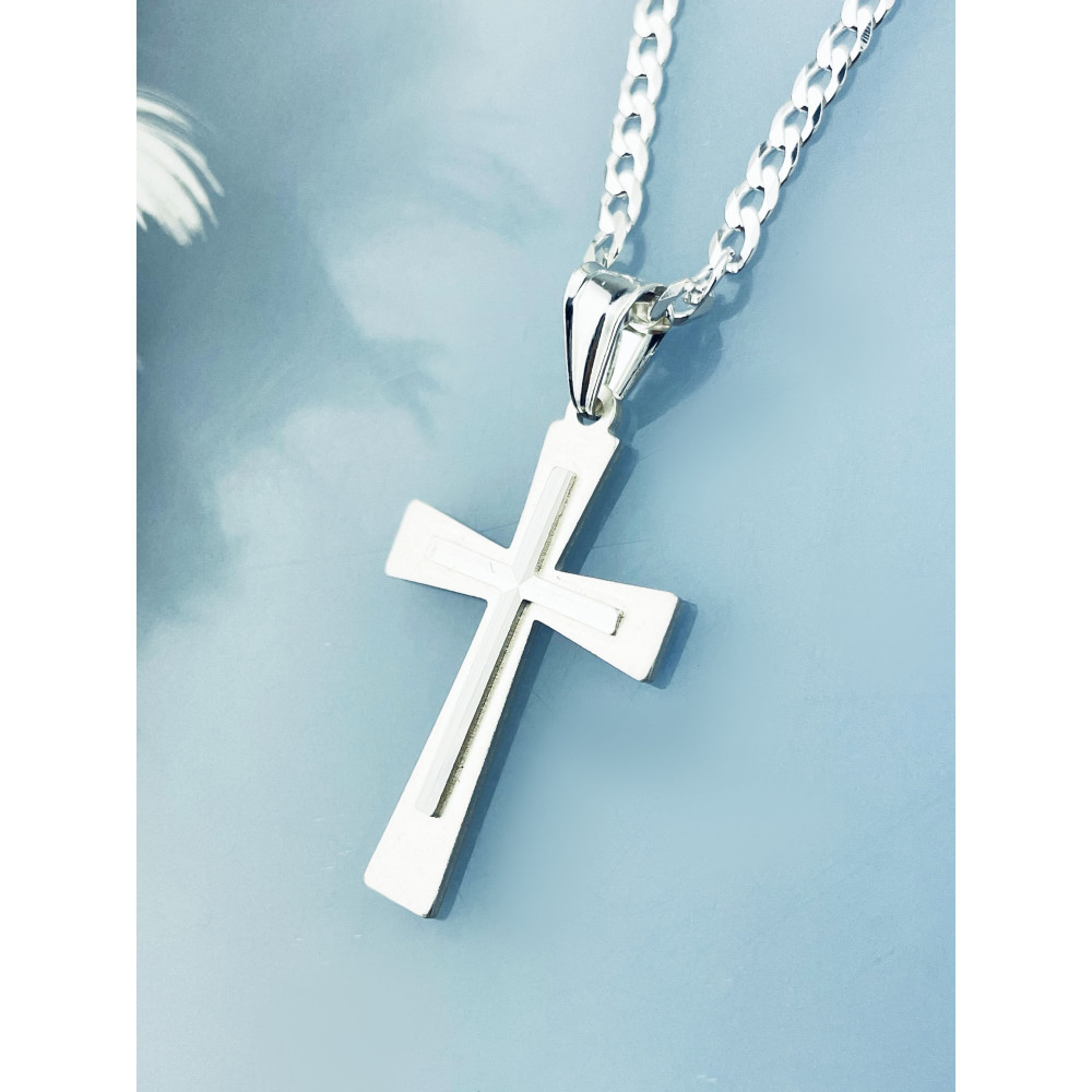 Silber Anhänger Kreuz  Erstkommunion Taufe