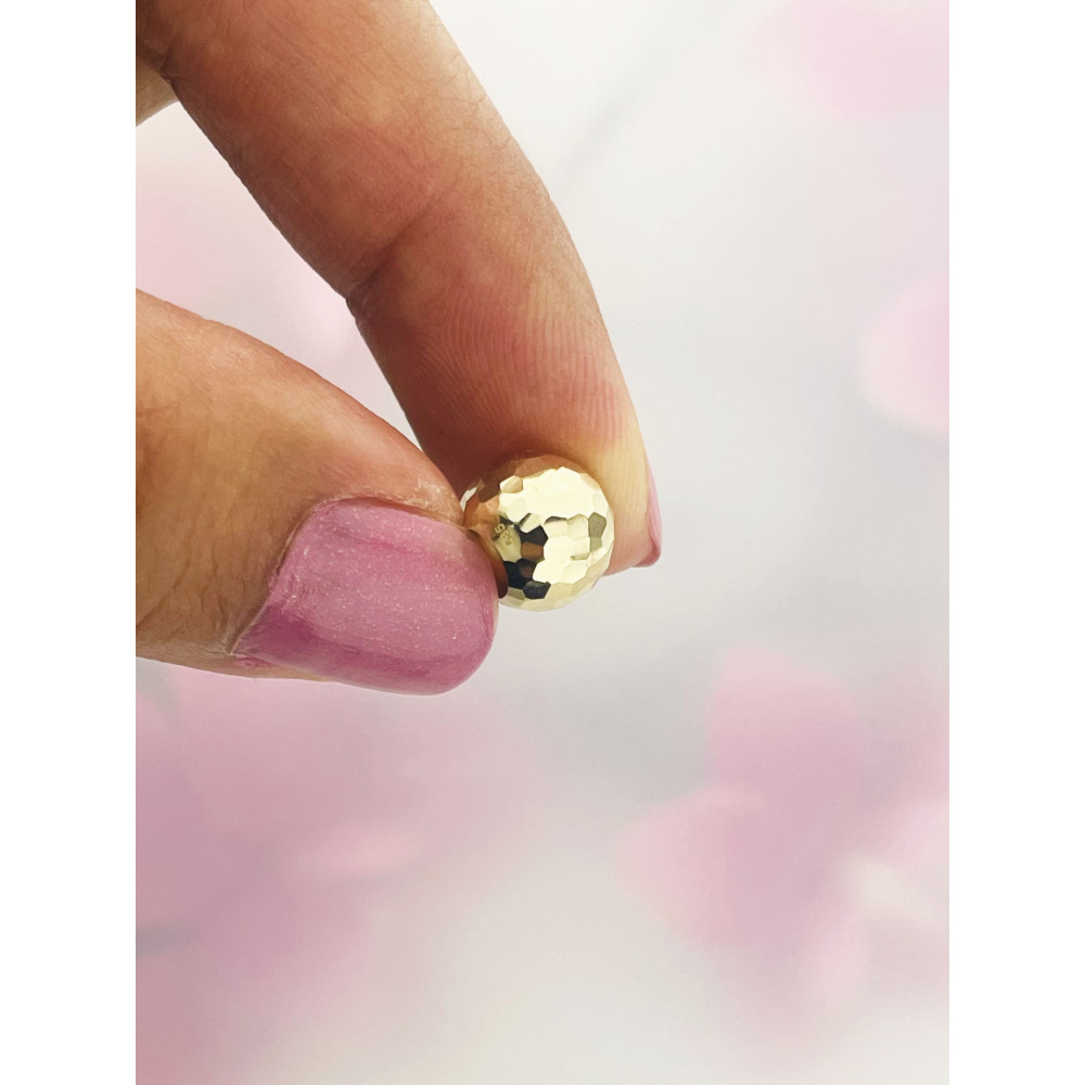 Anhänger Kugel Einhänger Charms Kettenanhänger Gelbgold Goldanhänger 585er 14KT