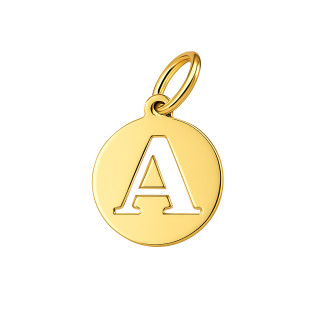 Anhänger Buchstabe A Kettenanhänger Gold Goldanhänger 585er 14KT Gold