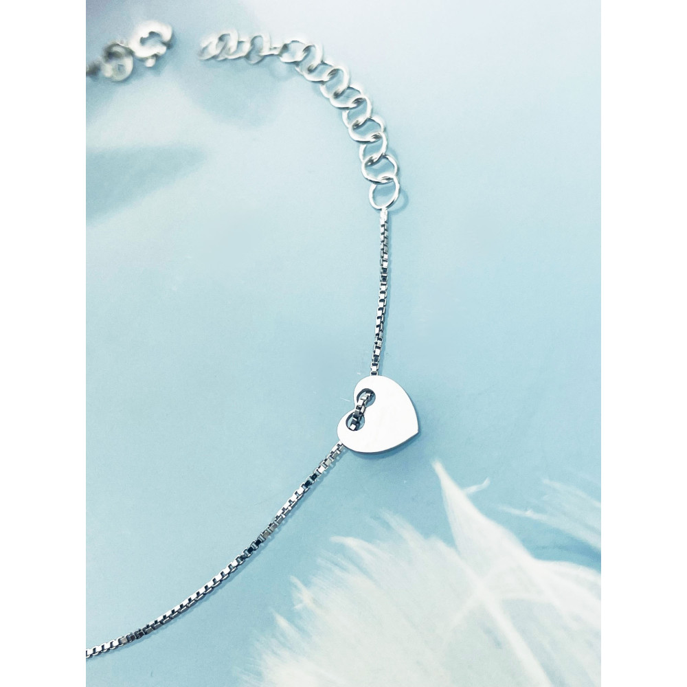 copy of Złota bransoletka celebrytka serce nieskończoność
