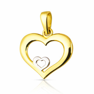 Anhänger Kettenanhänger Gelbgold Goldanhänger Herz Gold 585er 14KT