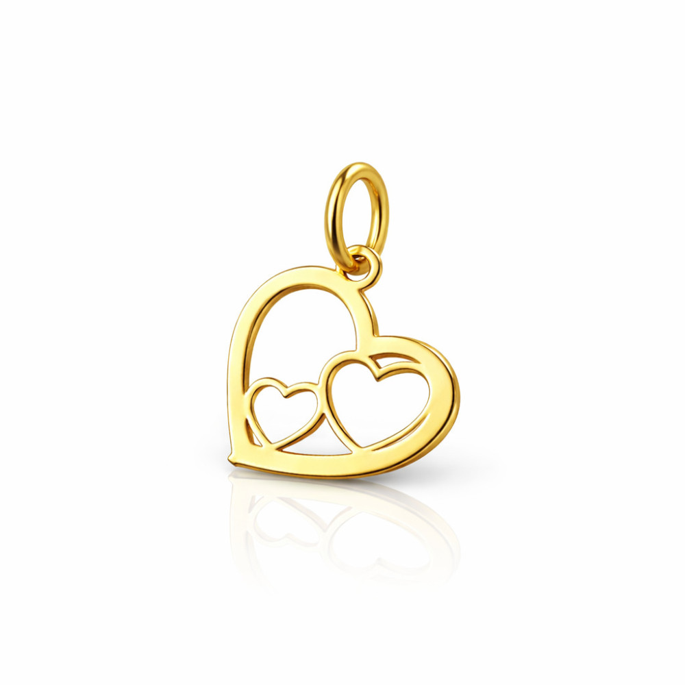 Anhänger Kettenanhänger Gelbgold Goldanhänger Herz 585er 14KT