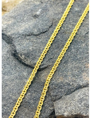 Goldkette Halskette Kette Nonnakette Doppelpanzerkette Gelbgold