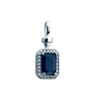 925 Silber Damen Medaillon Anhänger mit Zirkonia