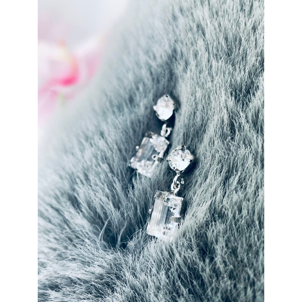 925 Silber Ohrringe Swarovski Elements