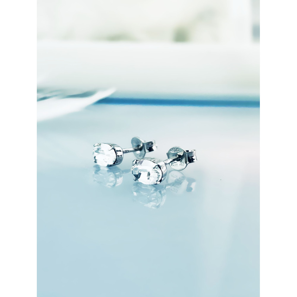 925 Silber Ohrringe Swarovski Elements