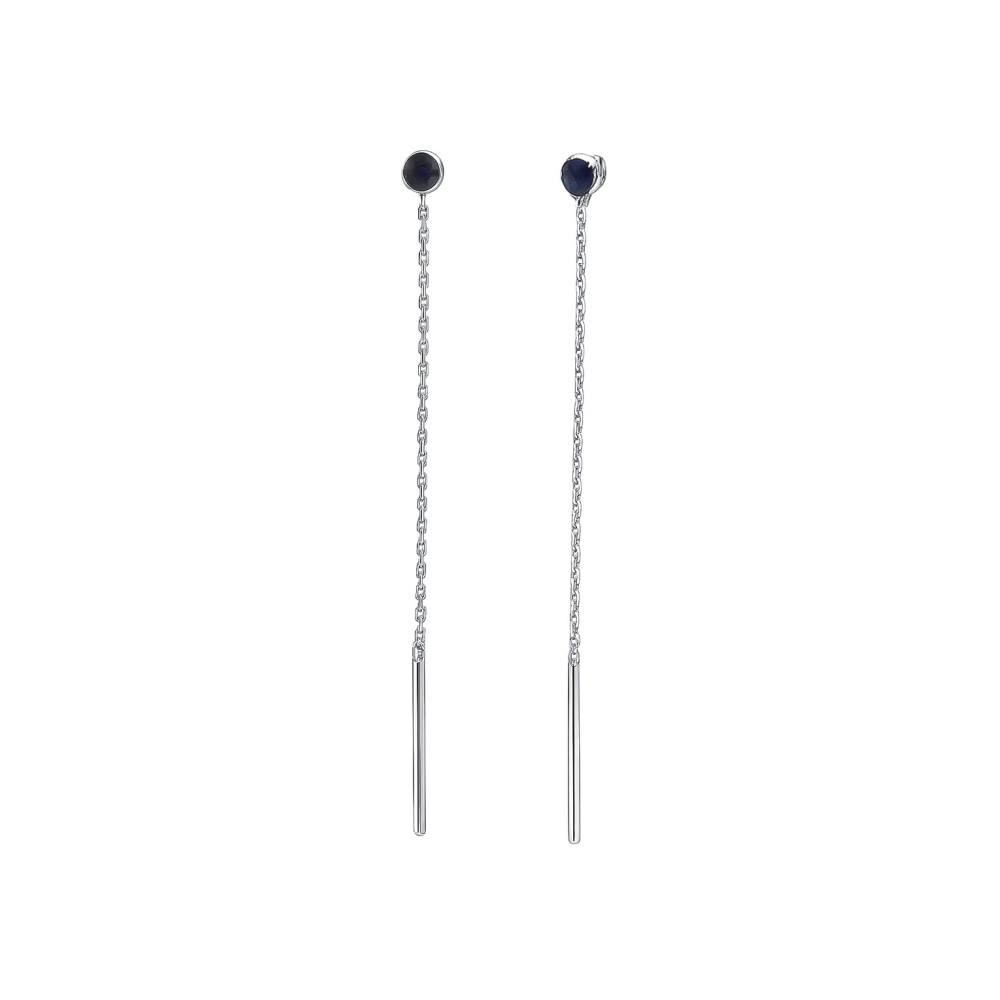 925 Silber Ohrringe mit Kette
