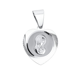 925 Silber Anhänger Madonna Maria Erstkommunion Taufe