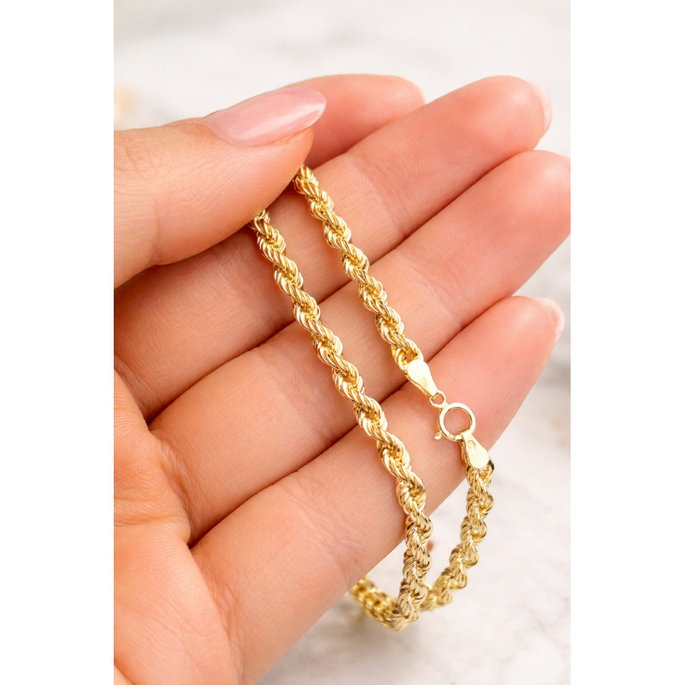 Damen Goldarmband Rope Kord Magic Diamondi 585er 14KT